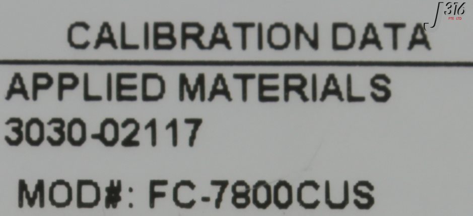 6858 AERA MFC, FC-7800CU SERIES, AMAT 3030-02117 FC-7800CUS | eBay
